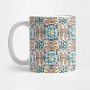 Woodblock print medallion Mug